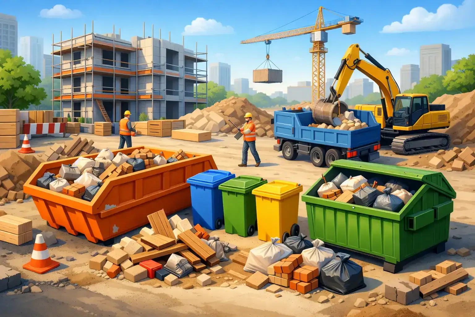 Abfallentsorgung auf Baustelle richtig planen