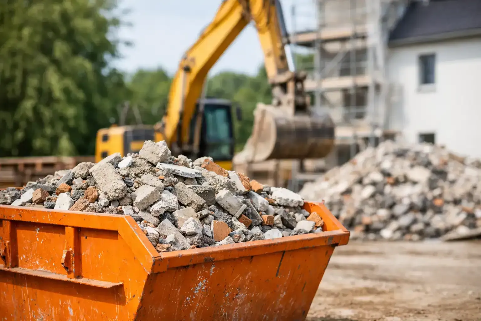 Mulde für Bauschutt mieten – so passt es