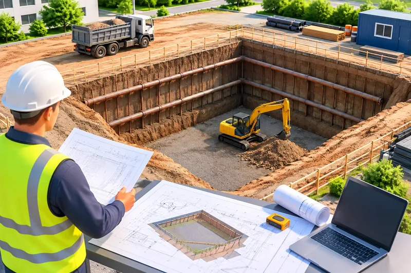 Planungsleitfaden für Baugruben-Aushub