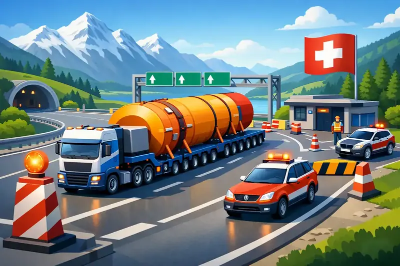 Schwertransport-Genehmigung in der Schweiz