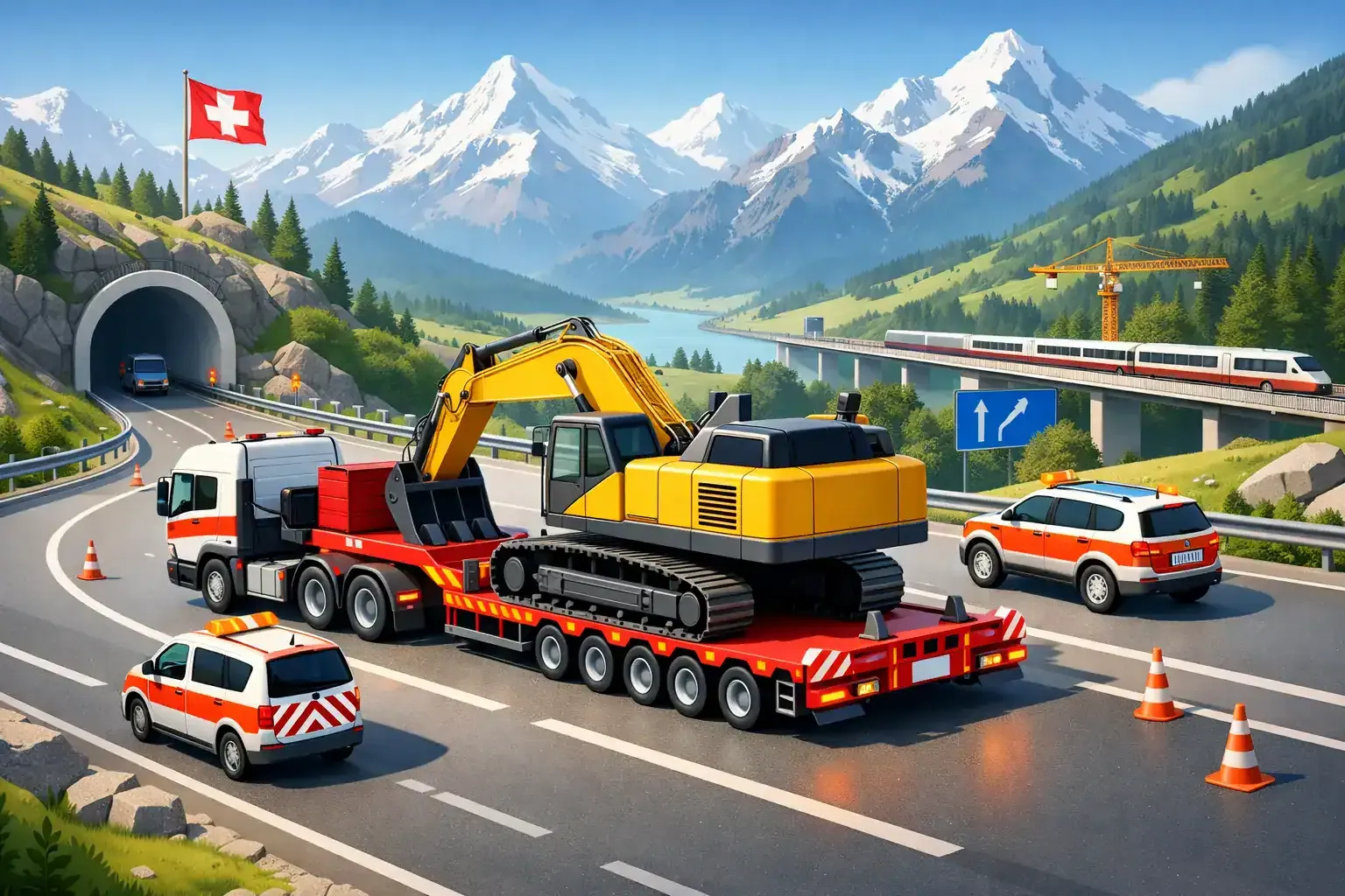 Schwertransport in der Schweiz richtig planen