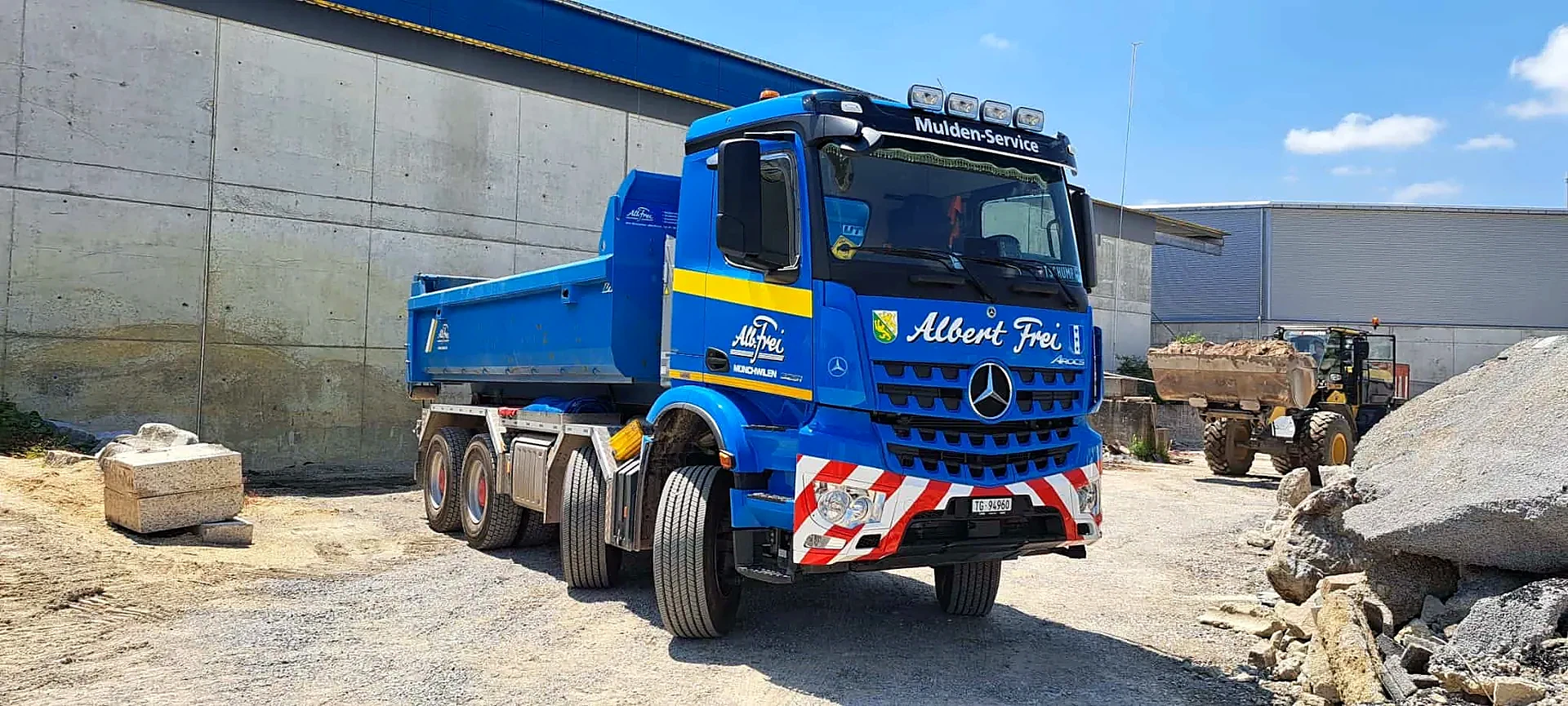 Firmengelände der Alb. Frei Transporte AG in Münchwilen
