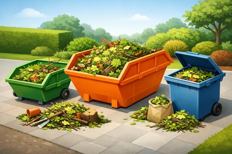 Welche Mulde für Gartenabfall ist richtig?
