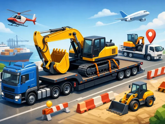 Baumaschine transportieren lassen – so klappt’s