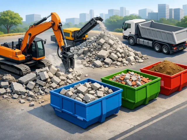 Betonabbruch Entsorgung Container richtig wählen