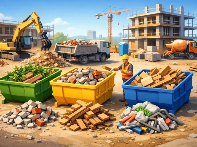 Baumischabfall richtig trennen auf der Baustelle