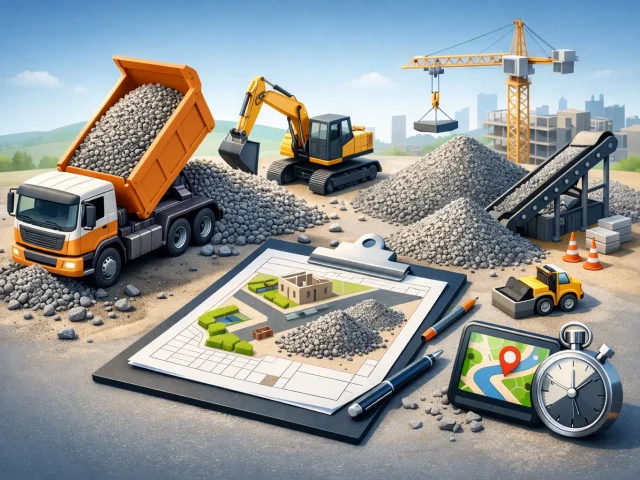 Kieslieferung für Bauprojekte richtig planen