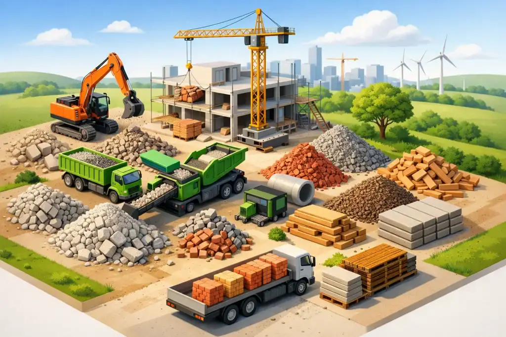 Baustoffe-Recycling: Was auf Baustellen möglich ist