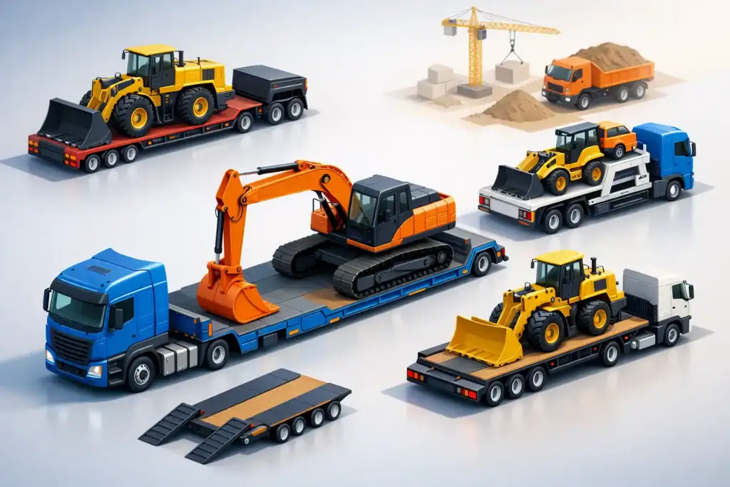 Die beste Transportlösung für Baumaschinen