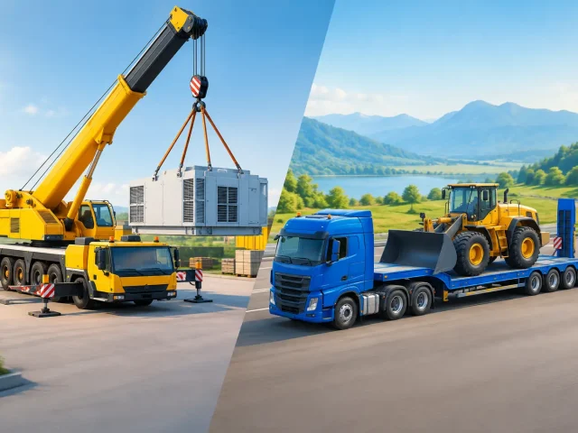 Krantransport versus Tieflader richtig wählen